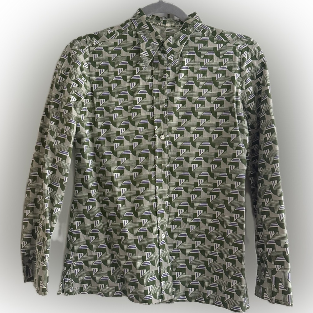 Vintage 70’s patterned Shirt women extra small
